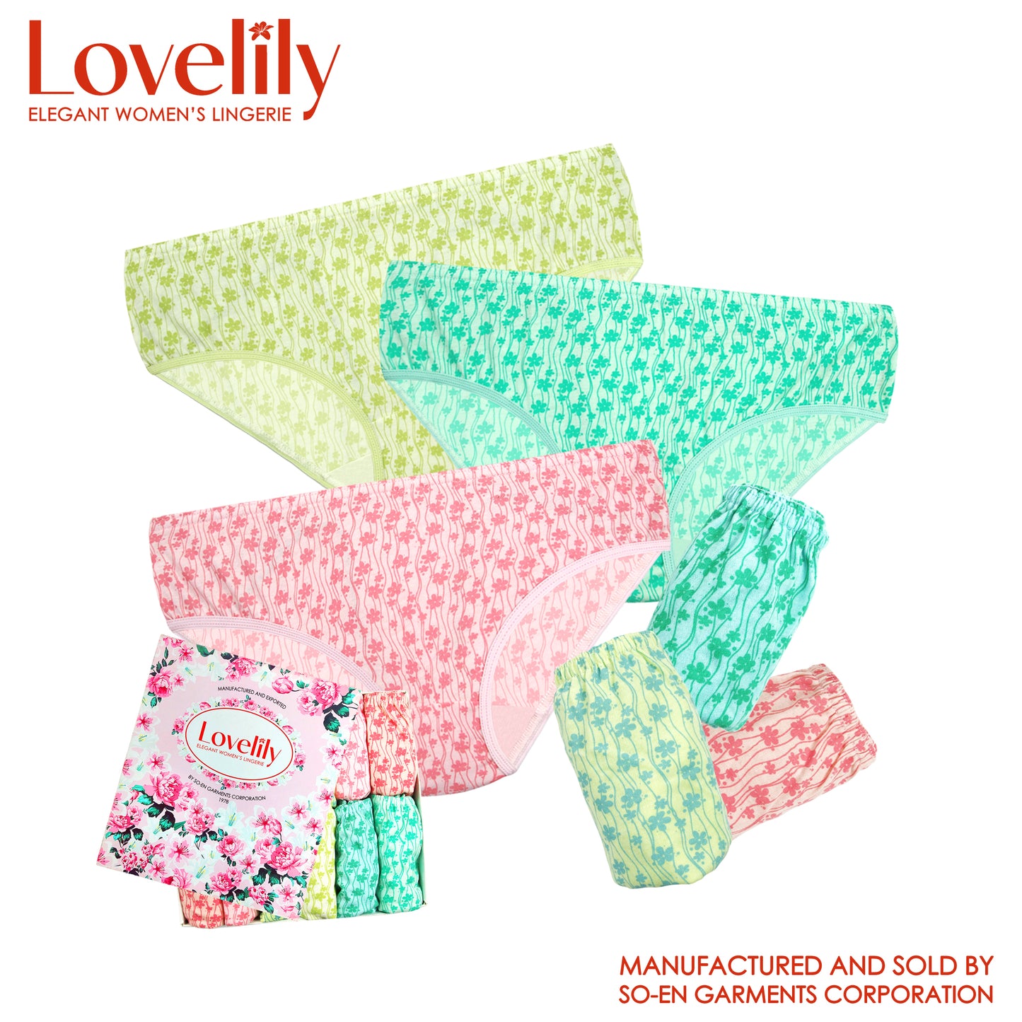 Lovelily 12 in 1 Corymbia Rich Bikini Inside Panty