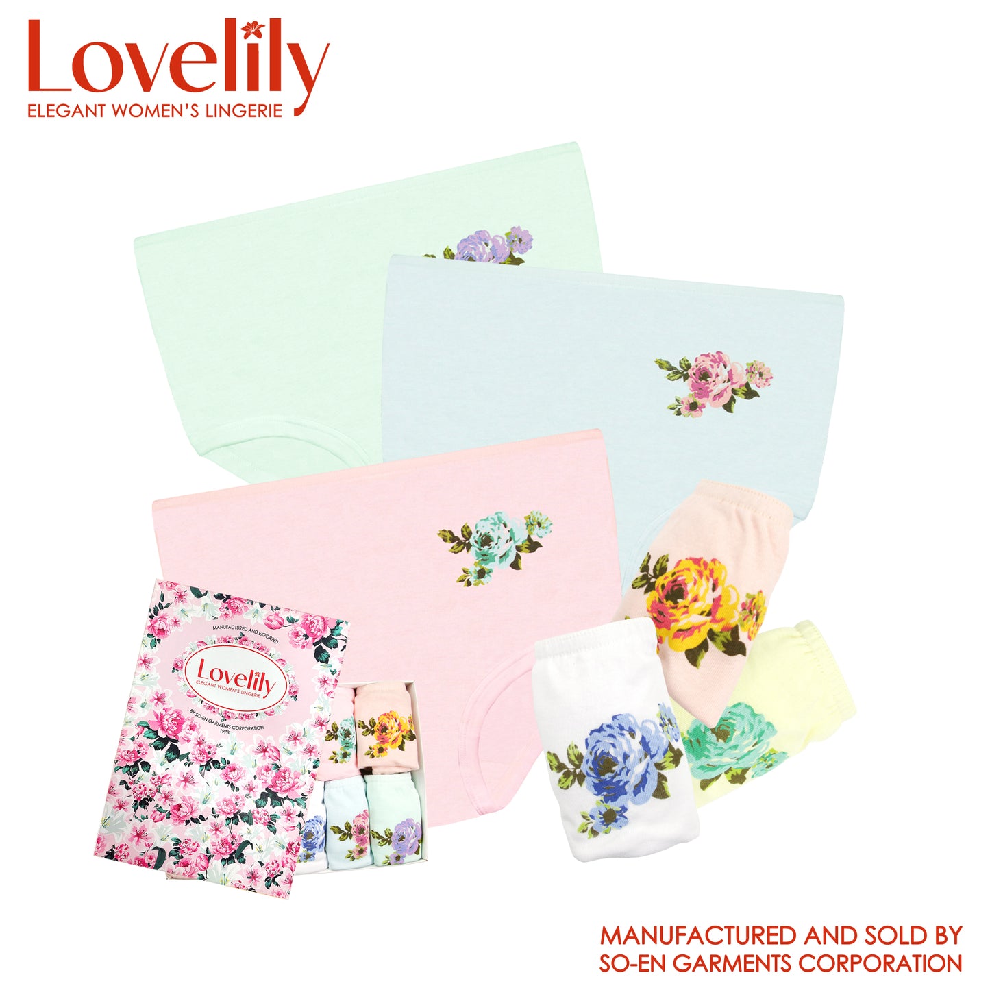 Lovelily 12 in 1 Talia Cotton Rich Full Panty