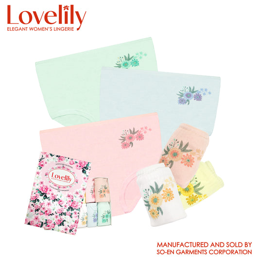 Lovelily 12 in 1 Amara Cotton Rich Full Panty