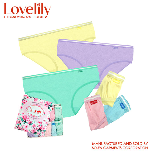 Lovelily 12 in 1 Eyve Cotton Rich Bikini Outside Panty