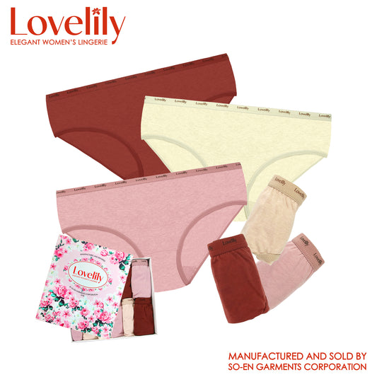 Lovelily 12 in 1 Farsa Cotton Rich Bikini Outside Panty