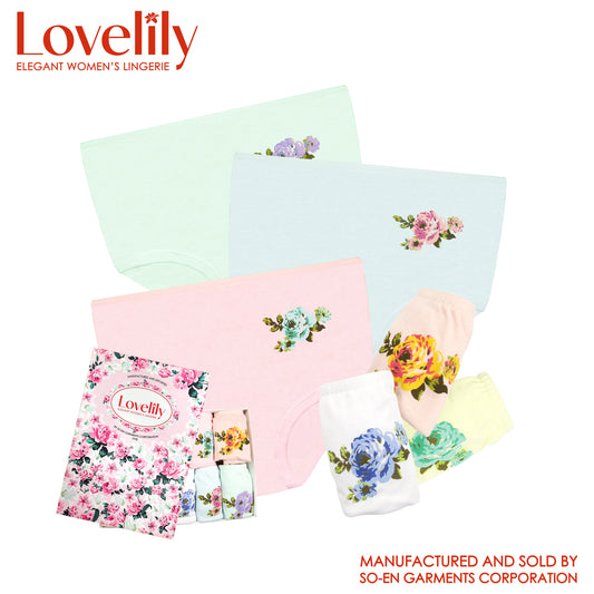 Lovelily 12 in 1 Talia Cotton Rich Full Panty